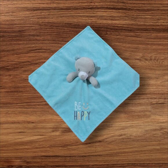 Baby Starters "Be Happy" Plush Bear Security Blanket  Lovey plush 12" - Picture 3 of 8
